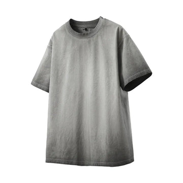 Distressed Washed T-shirt Vintage Street 2025 Punk T Shirt Casual Men's Women's Short Sleeve Hip Hop Loose Tees